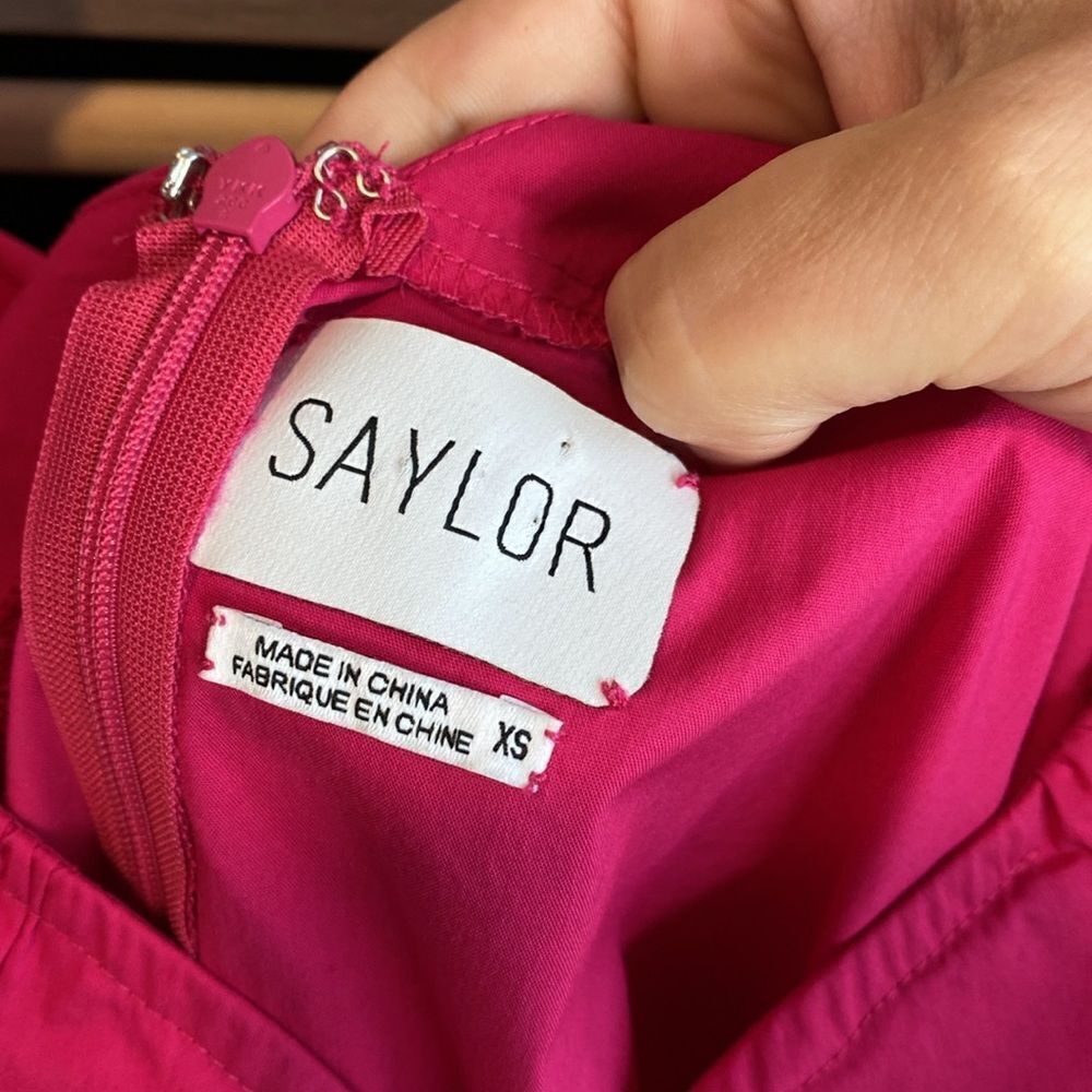 SAYLOR Hot Pink Ruffle Tiered Mini Dress - Picture 6 of 8